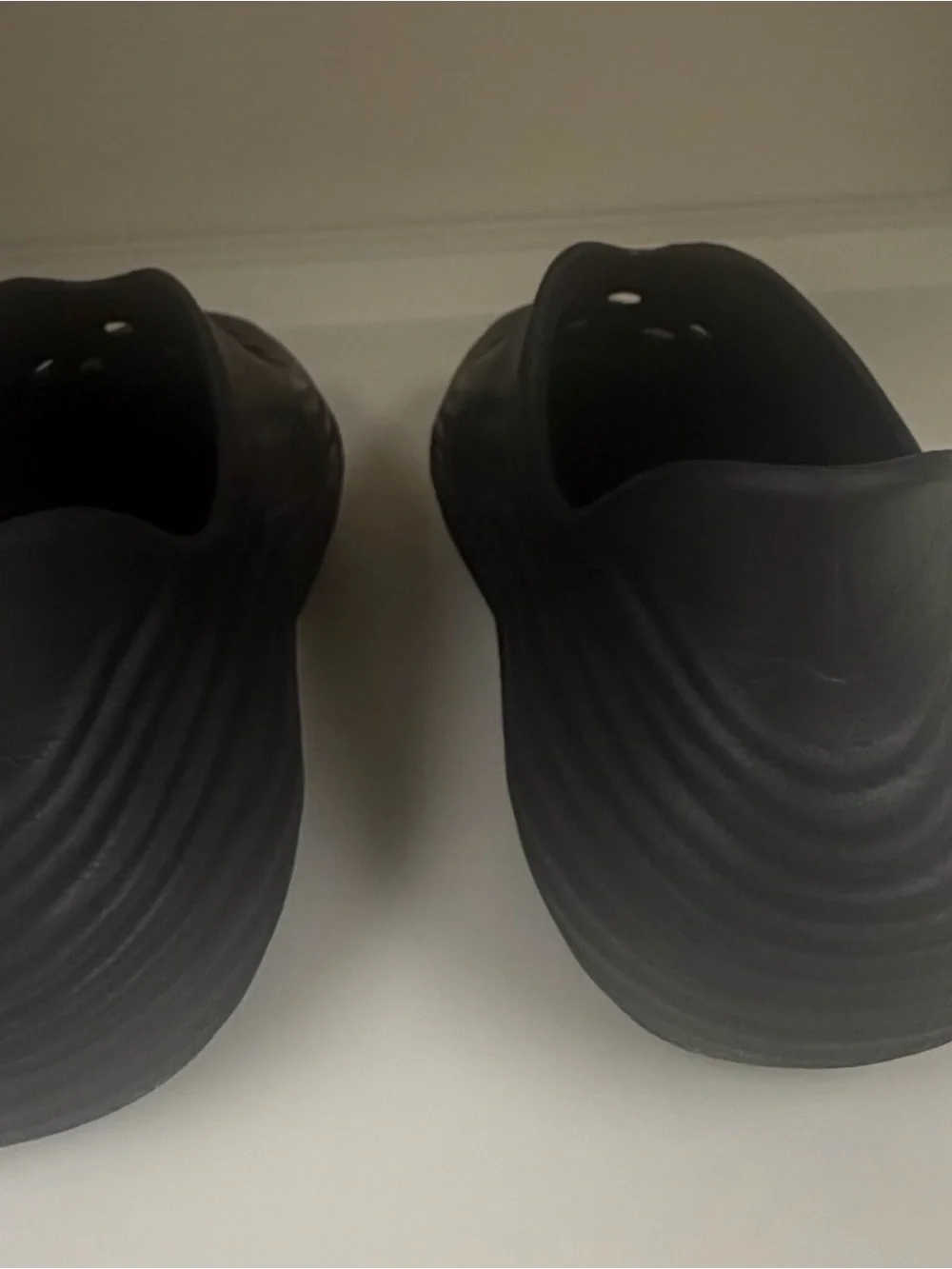 Nike KIDS Black Foam Slip-On Clog with Perforated Upper